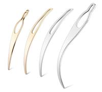 4-Piece Dreadlock Tool Interlocking Tool for Locs, Hair Tool for Dreadlocks, Interlocks or Sisterlocks, Tightening Accessory for Small Starting and Maintaining Your Locs (Gold and Silver)