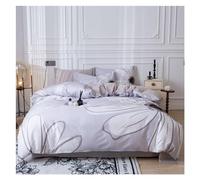 4-piece Duvet Cover Set, Pure Cotton Lightweight Bedspread, Digital Printing With High Color Fastness, Long-staple Cotton, Skin-friendly And Breathable (Four 2.0m bed -220x240cm)
