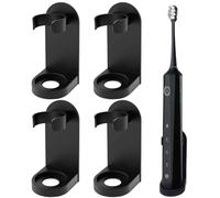 4-Piece Electric Toothbrush Holder, Wall-Mounted Toothbrush Storage Rack, Suction Cup Storage Rack, Toothbrush Storage Supplies, Suitable For Bathrooms And Bathrooms.