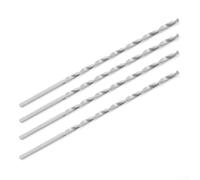 4-Piece Extra-Long 200 mm for HSS Drill Bits Set for Metal, Wood, Plastic & Stainless Steel - 2 mm to 7 mm Diameter Straight Shank Bits(7mm)