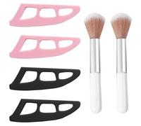 4-Piece Eye Shadow Template And 2-Piece Makeup Brushes, Portable Makeup Tools, Eye Makeup Aids, Beauty Tools.