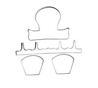 4-Piece Furniture Shape Cookie Making Molds Stamps Chocolate Decoration Mold Stainless Steel Baking Molds for Stainless Steel Set