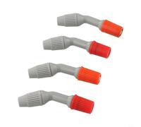 4 Piece Garden Spray Nozzle Set Compatible with Common Hose Threads for Controlled Water Distribution in Landscaping Projects