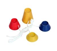 4-Piece Golf Tee Set with Pebbles Rubber 4 Colors Different Heights Durable on Icy Surfaces Suitable for Indoor and Outdoor Practice Easy to Pick Up