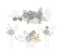 4-Piece Hair Fork Hair Comb Set, Bridal Hair Accessories, Flower Hair Accessories, Elegant Hair Accessories, Women'S Hair Accessories, Clothing Accessories, Party Hair Accessories