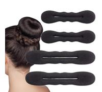 4-Piece Hair Hairstyles Set, Hair Twister, Bun Maker, Bun Maker Magic Hair, Sponge Twister, Hair Bun Maker, Hair Bun Maker, Hair Styling Doughnut Buns, Turner for Women and Girls (2 Large + 2 Small)