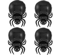 4 Piece Halloween Spider Balloons Large Foil Balloons, Black Spider Balloon for Halloween Party Decoration