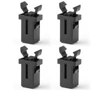 4-Piece Heavy-Duty Waste Container Fastener Kit - Water-Resistant Touch-Top Retention System for Brabantia & Universal Trash Cans | Flexible Latching Mechanism for Kitchen/Storage Use