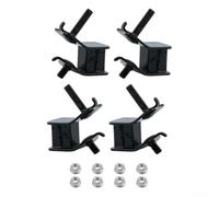 4-Piece Honda Generator Anti-Vibration Rubber Mount Set - Compatible with Models Using 68325-899-000 & 68325-ZC2-000 Mounts, Black Rubber Dampe