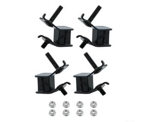 4-Piece Honda Generator Anti-Vibration Rubber Mount Set - Compatible with Models Using 68325-899-000 & 68325-ZC2-000 Mounts, Black Rubber Dampe