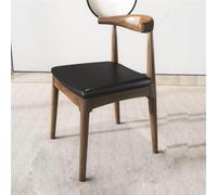 4-Piece Industrial Wooden Dining Chair Set - Stylish Black/Green Design for Dining Rooms Cafés Wine Bars - Perfect for Modern Interiors Armrest-Free Comfort