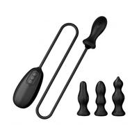 4-Piece Inflatable Anal Plug Set with 10 Vibration Modes for Adults | Automatic inflation and prostate-focused design for solo or partnered adult use