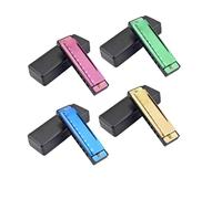 4-Piece Key of C Harmonica Kit - Complete starter set with protective cases for young students