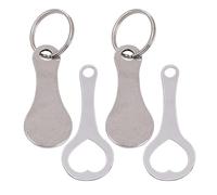 4 Piece Keychains, Metal Keychains, Portable Keychains, Fun Keychains, Key Pendants