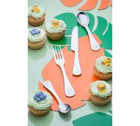 4-Piece Kids Jungle Cutlery Set Stainless Steel