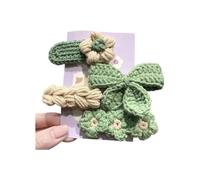 4 Piece Knit Barrettes Stylish Headwear for Fashion Styling with Multiple Lovely Shape Strong Hold Hair Accessory Headwear Clip