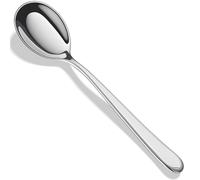 4-Piece Korean Soup Spoons,18/10 Stainless Steel Long Handle Tablespoon,Round Spoons,Heavy Duty and Dishwasher Safe