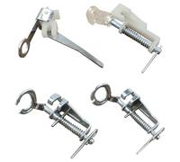4-Piece Large Metal Darning & Free Motion Presser Foot Set Includes Close Toe, Open Toe, Quilting & Embroidery Feet for Sewing Machines