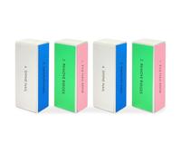 4-Piece Large Square Sponge Nail Buffer Block, 4 Way Nail File and Buffer for Smoothing and Polishing, Ideal for Nail Salons and Personal Use
