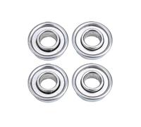 4-Piece Lawn Mower and Tractor Wheel Bearings Set, 12.7 mm x 28.6 mm Metal Ball Bearings for Smooth Rotation and Performance
