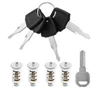 4 Piece Lock Cores for Thule, Roof Rack Security Lock with 4 Keys and 1 Control Key, Roof Rack Locks for Roof Boxes, Roof Racks, Bicycle Rack Lock, Towers