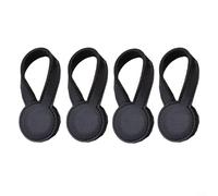 4 Piece Magnetic Clips, Set Magnetic Leather Towel Clips, PU Fabric Holders For Home Organisation And Clothing Alterations, Multi-Colour(Is black)