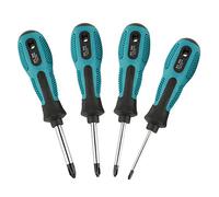 4 Piece Magnetic Tri Wing Screwdriver Set Chrome Vanadium Steel Shaft Cushion Grip Handle for Y Type Screw Fastener Repair