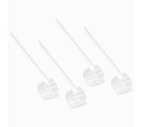 4-Piece Measuring Scoops Set (2g, 3g, 4g, 5g) Stackable Reusable BPA-Free Plastic Transparent Scoops for Protein Powder Coffee Milk Laundry Detergent Kitchen Cooking Home Catering Tools
