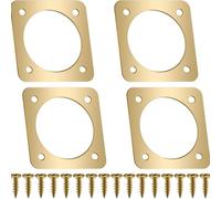 4 Piece Metal Birdhouse Door Protector for Nesting Box Security and Wildlife Conservation Applications (11/4 Inch)