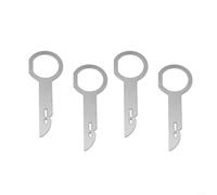 4 Piece Metal Radio Release Key Kit for Ford and For Mercedes Car Stereo Removal