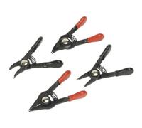 4 Piece Mini Circlip Pliers Set - 10mm to 22mm Circlips - Spring Loaded Action