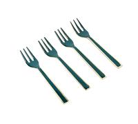 4-Piece Mini Serving Fork Set Artesa Green One Size