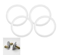 4 Piece O-Rings Seal Rubber Gasket, Bathroom Sink Drain Plug Stopper Rubber Seal, for Push-Type Basin Waste Drains Bath Plug Spares,Transparent,32/38mm