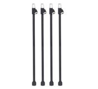 4 Piece Pack of 14 Inch Air Chuck with 1/4in FNPT Stretch, Straight Foot Dual Head, Suitable for RV Truck Tire Inflation
