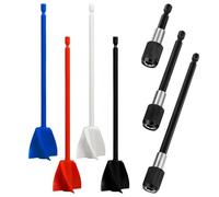 4 Piece Paint Mixing Paddle and 3 Piece Stirrer Extension Rod, Epoxy Resin Mixing Paddle, Painting Pigment Mixer, Drilling Paint Mixer, Easy to Install and Clean.