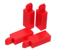 4 Piece Piano Key Hole Plugs 3.4-3.7mm for Tuning Repair | Felt Plastic Build, Red Assortment, On-site Service, Routine Maintenance, Hobbyist Tuners and Musicians