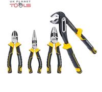 4 Piece Plier Set Industrial 10'' Pump Plier &Combination Long Nose Side Cutters