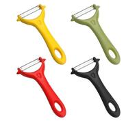 4 Piece Potato Peeler, Stainless Steel Peeler, Kitchen Gadget, Fruit and Vegetable Peeler, Non-Slip Grip Peeler