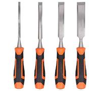 4 Piece Professional Wood Chisels Set,Steel Wood Chisel Set Carving Woodworking Chisels Bi-Material Soft Grip for Woodworking for Woodworking Carving