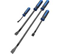 4 Piece Pry Bar Hammer Cap Set with Angled Tips Crowbar Autojack Blue 1000mm x 400mm