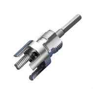 4-Piece PVC Threading Kit with Heat-Treated Alloy Steel Drill Bits Including 4-Point 6-Point 20# and 25# Sizes for Pipe Work