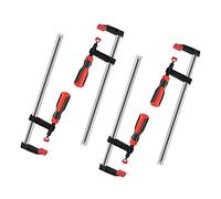 4-Piece Quick Grip F Clamps, Ratchet Bar Clamps, Quick Release One-Handed for Woodwork & Craft, 50x300mm, DIY