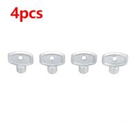 4-piece Radiator Vent Wrench Set - 5mm Square Drive Bleed Key for German Radiators Die-cast Zinc with Nickel Plating Compact 23 X 25 X 10mm Silver Finish