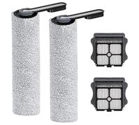 4 Piece Replacement Accessories for Tineco Floor One S5 / S5 Pro 2 / iFloor 5 Breeze Complete - 2 Brush Rollers + 2 HEPA Filters - Accessory Kit Compatible with Wet & Dry Vacuum Cleaners