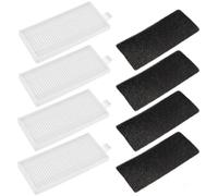 4-Piece Robot Vacuum Cleaner Filter Replacement Compatible with Lubluelu SG60/SL61/SL60D Models Sweeping Robot Cartridge with Filter Cotton 110 x 50 mm