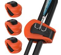 4 Piece Rod Holder Tool Accessory for Organization | Rod Hook, for Beginners Enthusiasts Men Women Family Outdoor Activities Beach Boat Home