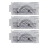 4-Piece Ruler Set, Geometry Tools with Protractor and Triangle Rulers, 15cm Straight Ruler, Maths Set for Students, Architects, Engineers, Artists, School and Office Supplies