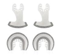 4 Piece Saw Blades, Grout Removal Tool, Multi-Tool Blade, Mortar Tool, Patio Grout Removal Tool, Multi-Tool Accessories, Multi-Tool Masonry Blade, Multi-Tool Tile Cutting Blade
