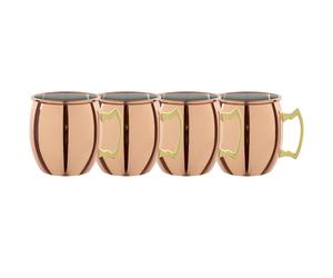 4-piece set Mini moscow copper mug