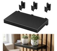 4-Piece Set of Acoustic Panels Accessories, Hooks for Acoustic Panels No Drilling Required, Coat Hooks Acoustic Panels, Organise and Decorate, with Shelf and Accessories